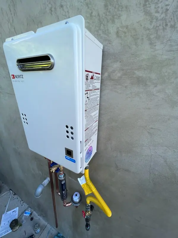 Tankless water heater installation for Belmont homes